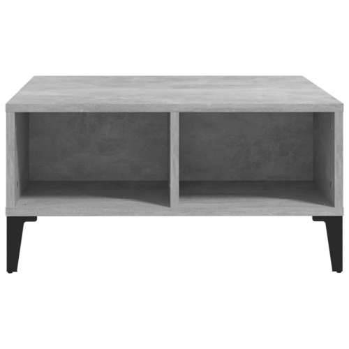 Stolić za kavu siva boja betona 60x60x30 cm konstruirano drvo - Beton siva 1 Cijena
