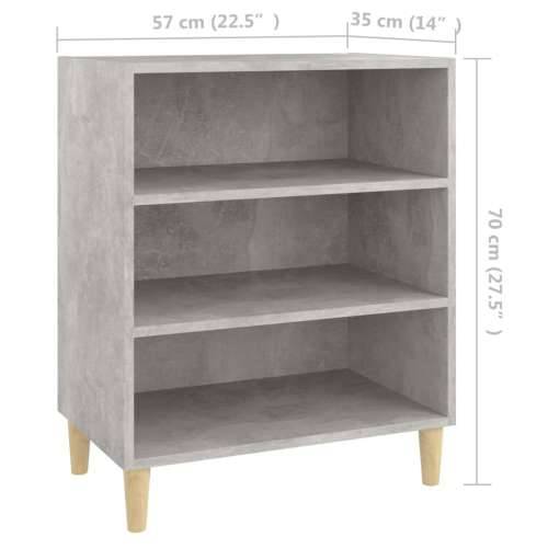 Komoda siva boja betona 57 x 35 x 70 cm od konstruiranog drva - Beton siva 1 Cijena