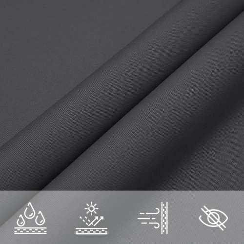 42302 Sunshade Sail Oxford Fabric Square 3,6x3,6 m Anthracite  - Antracit 3.6 x 3.6 m 1 Cijena