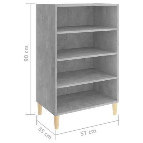 Komoda siva boja betona 57 x 35 x 90 cm od konstruiranog drva - Beton siva 1 Cijena