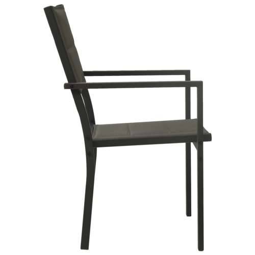 Vrtne stolice 4 kom od tekstilena i čelika sive i antracit Cijena