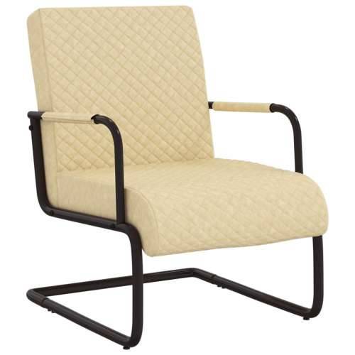 Konzolna stolica od umjetne kože krem