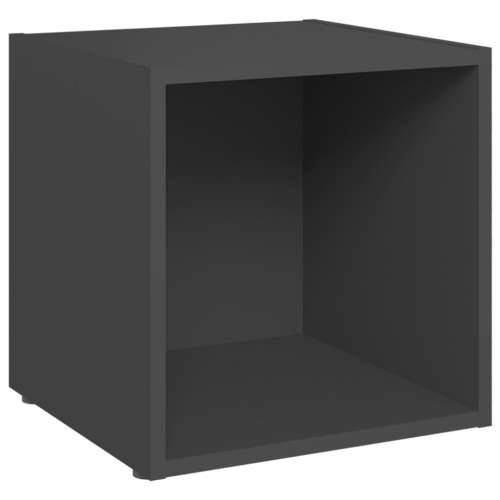 TV ormarići 4 kom sivi 37 x 35 x 37 cm konstruirano drvo - Siva 4 Cijena