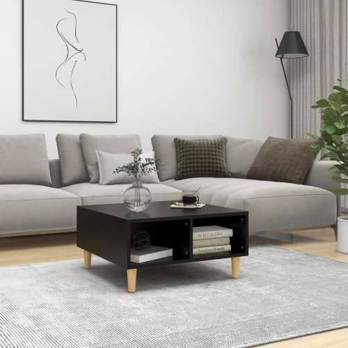 Stolić za kavu crni 60 x 60 x 30 cm od iverice - Crna 1 Cijena