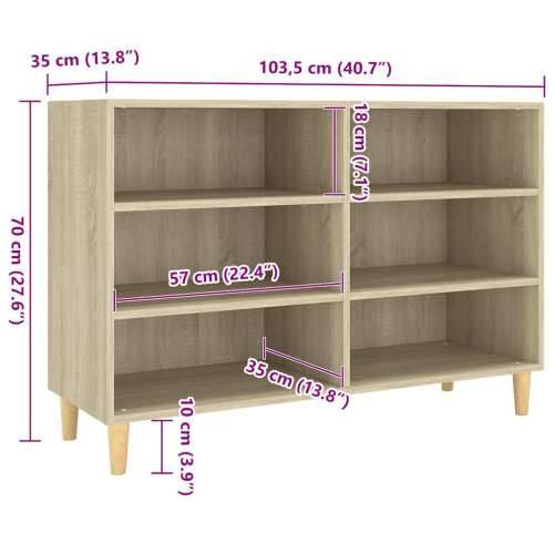 Komoda boja hrasta sonome 103,5x35x70 cm od konstruiranog drva - sonoma hrast 1 Cijena