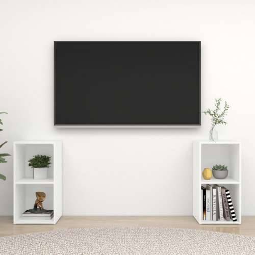 TV ormarići 2 kom bijeli 72 x 35 x 36,5 cm konstruirano drvo - Bijela 2 36.5 cm 72 cm Cijena