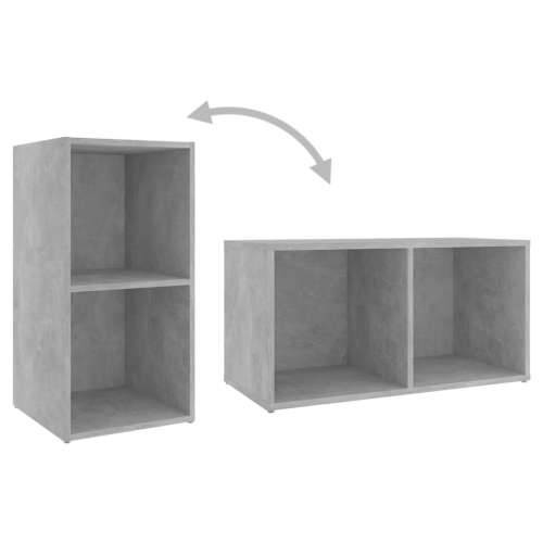 TV ormarići 2 kom boja betona 72x35x36,5 cm konstruirano drvo - Beton siva 2 36.5 cm 72 cm Cijena