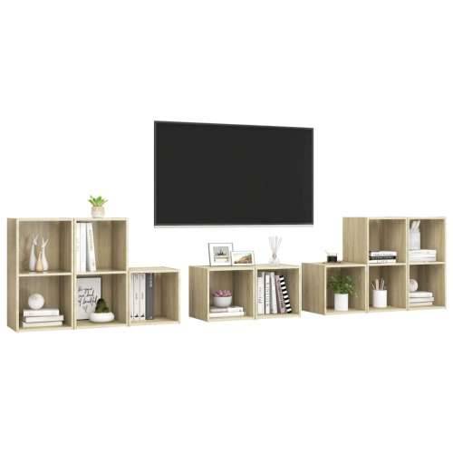 8-dijelni set TV ormarića boja hrasta sonome konstruirano drvo - sonoma hrast 1 Cijena
