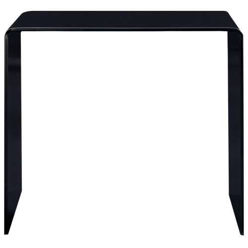 Stolić za kavu crni 50 x 50 x 45 cm od kaljenog stakla Cijena