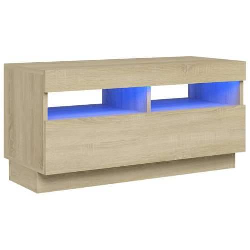 TV ormarić s LED svjetlima boja hrasta sonome 80x35x40 cm - sonoma hrast 1 80 cm Cijena
