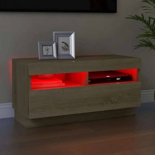 TV ormarić s LED svjetlima boja hrasta sonome 80x35x40 cm - sonoma hrast 1 80 cm Cijena