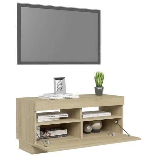 TV ormarić s LED svjetlima boja hrasta sonome 80x35x40 cm - sonoma hrast 1 80 cm Cijena
