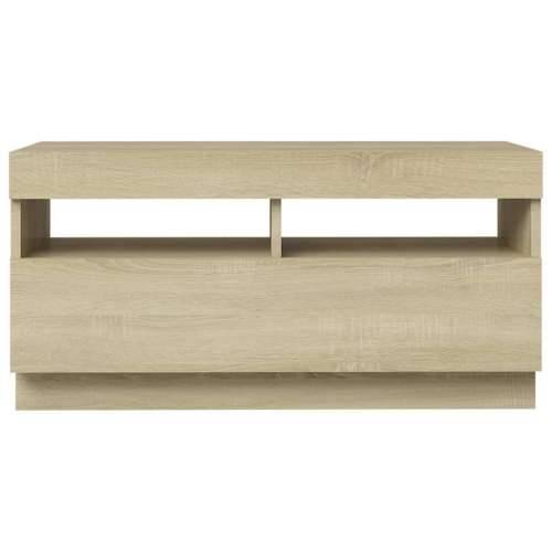 TV ormarić s LED svjetlima boja hrasta sonome 80x35x40 cm - sonoma hrast 1 80 cm Cijena