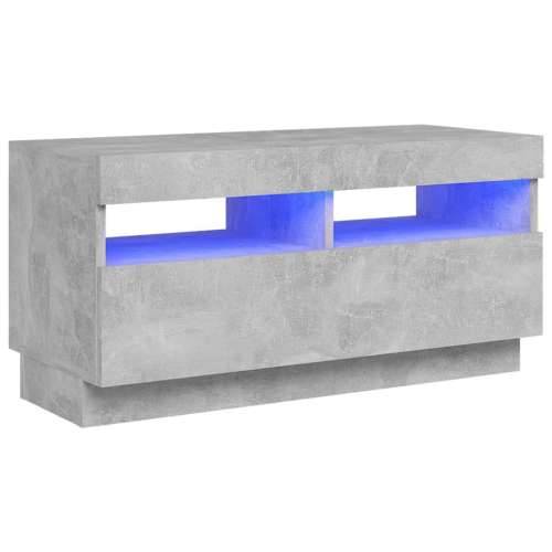 TV ormarić s LED svjetlima siva boja betona 80x35x40 cm - Beton siva 1 80 cm Cijena