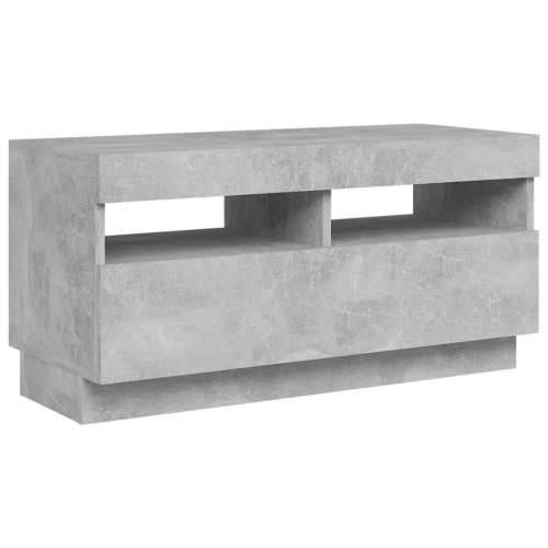 TV ormarić s LED svjetlima siva boja betona 80x35x40 cm - Beton siva 1 80 cm Cijena