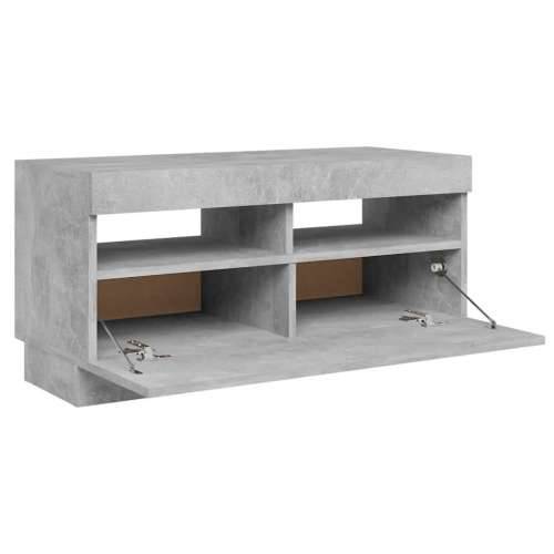 TV ormarić s LED svjetlima siva boja betona 80x35x40 cm - Beton siva 1 80 cm Cijena