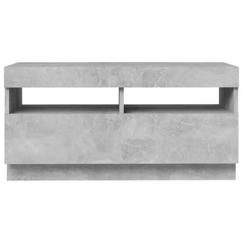 TV ormarić s LED svjetlima siva boja betona 80x35x40 cm - Beton siva 1 80 cm Cijena