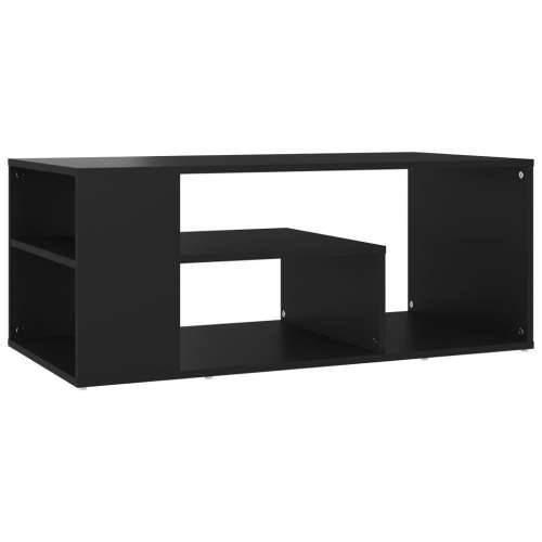 Stolić za kavu crni 100 x 50 x 40 cm konstruirano drvo - Crna 1 Cijena