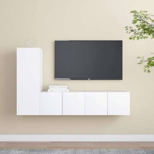 3-dijelni set TV ormarića bijeli od konstruiranog drva - Bijela 3 60 cm Cijena