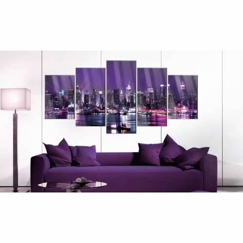 Slika na akrilnom staklu - Purple Sky [Glass] 100x50 Cijena