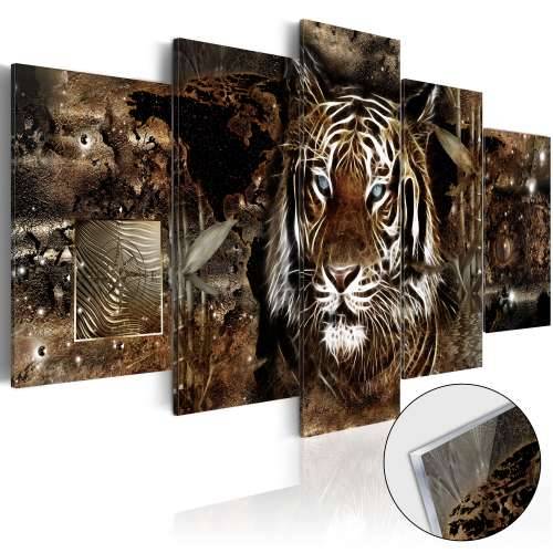 Slika na akrilnom staklu - Guard of the Jungle [Glass] 200x100 Cijena
