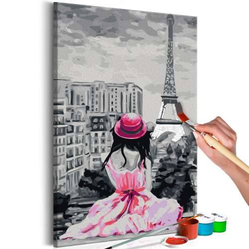 Slika za samostalno slikanje - Paris - Eiffel Tower View 40x60