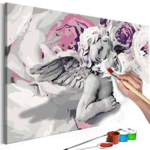 Slika za samostalno slikanje - Angel (Flowers In The Background) 60x40 Cijena