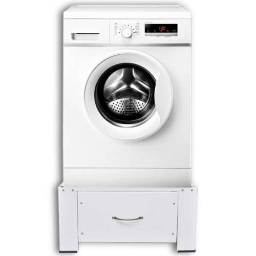 Bijelo postolje za stroj za pranje rublja s ladicom Cijena