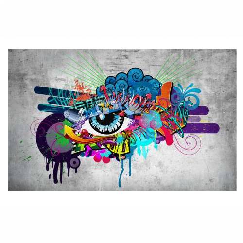 Samoljepljiva foto tapeta - Graffiti eye 196x140 Cijena