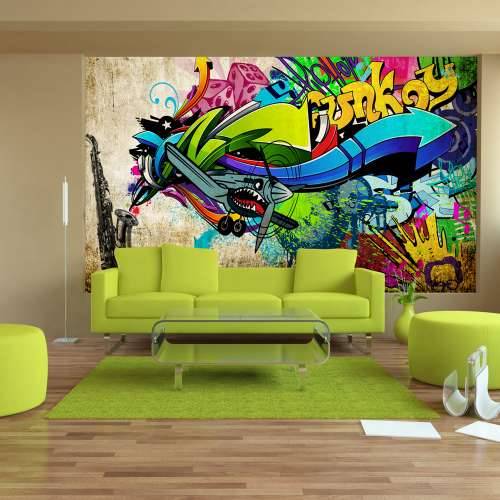 Samoljepljiva foto tapeta - Funky - graffiti 343x245 Cijena