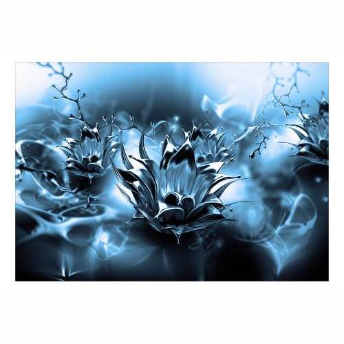Samoljepljiva foto tapeta - Oily Flower (Blue) 98x70 Cijena