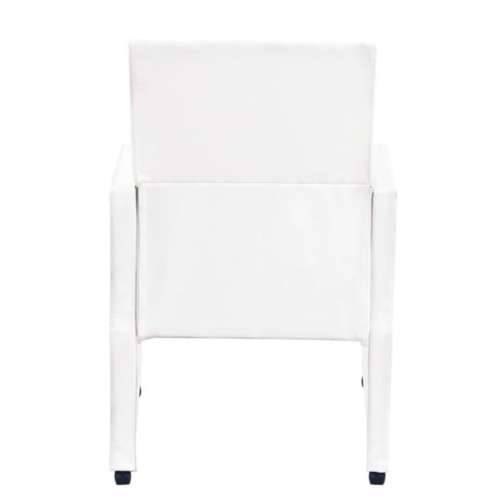 Blagovaonske stolice od umjetne kože 2 kom bijele Cijena