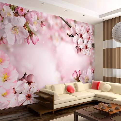 Samoljepljiva foto tapeta - Spring Cherry Blossom 98x70 Cijena