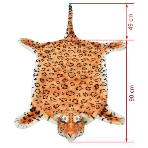 Tepih Leopard od Pliša 139 cm Smeđi - Smeđa 139 cm Cijena