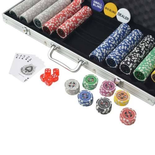 Set za Poker s 500 Laserskih Žetona Aluminijum Cijena
