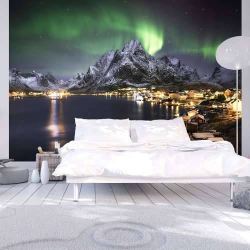 Samoljepljiva foto tapeta - Aurora borealis 196x140 Cijena