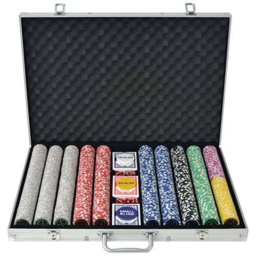 Set za Poker s 1000 Laserskih Žetona Aluminijum Cijena