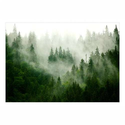 Foto tapeta - Mountain Forest (Green) 100x70 Cijena