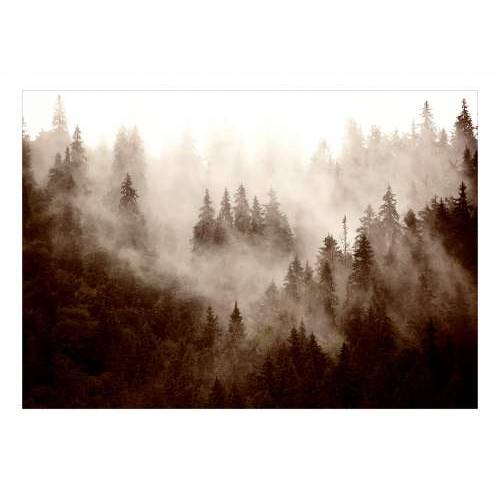 Foto tapeta - Mountain Forest (Sepia) 100x70 Cijena