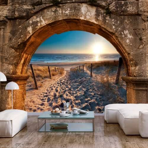 Foto tapeta - Arch and Beach 350x245 Cijena