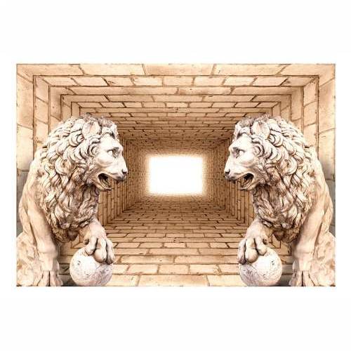 Samoljepljiva foto tapeta - Mystery of lions 98x70 Cijena