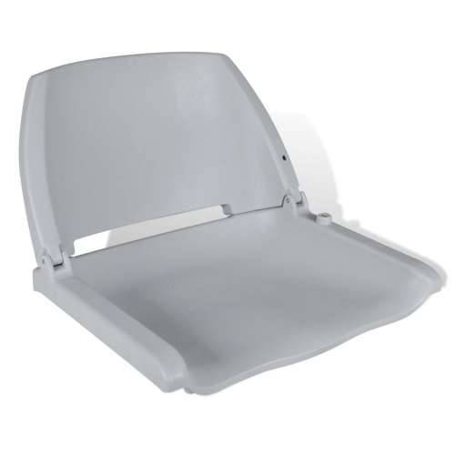 Sklopiva siva stolica za plovila bez jastuka 41 x 51 x 48 cm