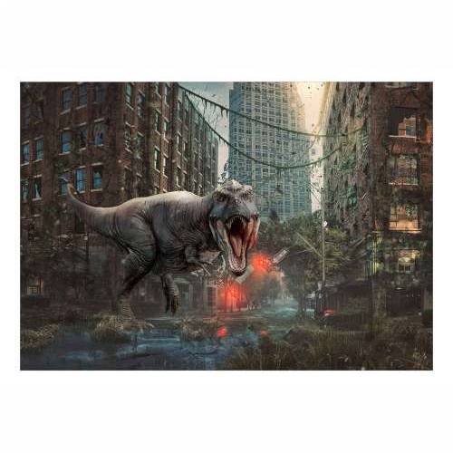 Samoljepljiva foto tapeta - Dinosaur in the City 98x70 Cijena