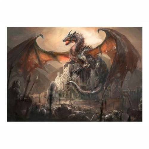 Samoljepljiva foto tapeta - Dragon castle 98x70 Cijena