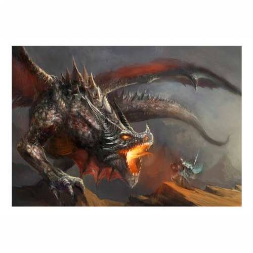 Samoljepljiva foto tapeta - Dragon fire 245x175 Cijena