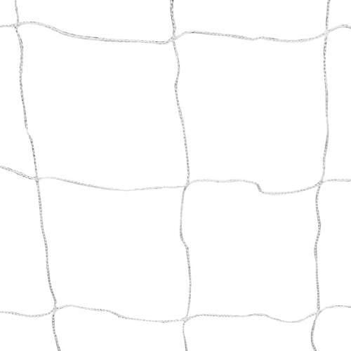 Nogometni gol s mrežom 182x61x122 cm čelični bijeli - 1 Cijena
