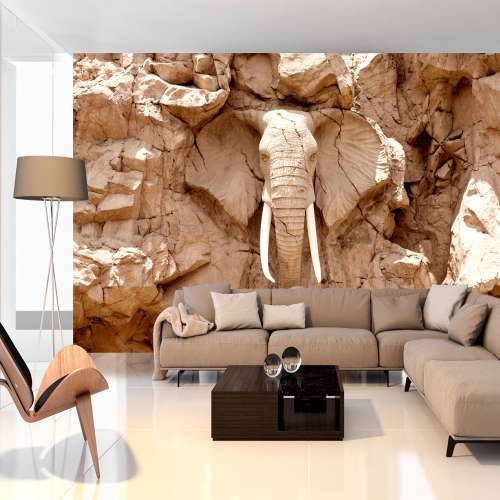 Samoljepljiva foto tapeta - Stone Elephant (South Africa) 147x105 Cijena