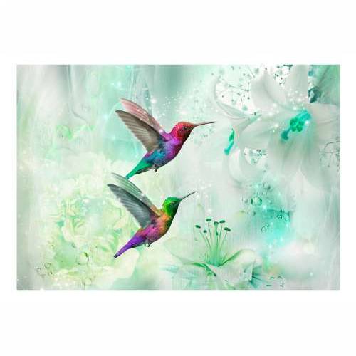 Samoljepljiva foto tapeta - Colourful Hummingbirds (Green) 98x70 Cijena