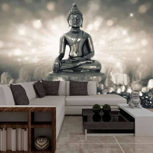 Samoljepljiva foto tapeta - Silver Buddha 98x70 Cijena