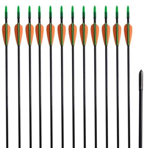 Standardne strijele za zakrivljeni luk 30 ” 0,6 cm 12 kom Cijena
